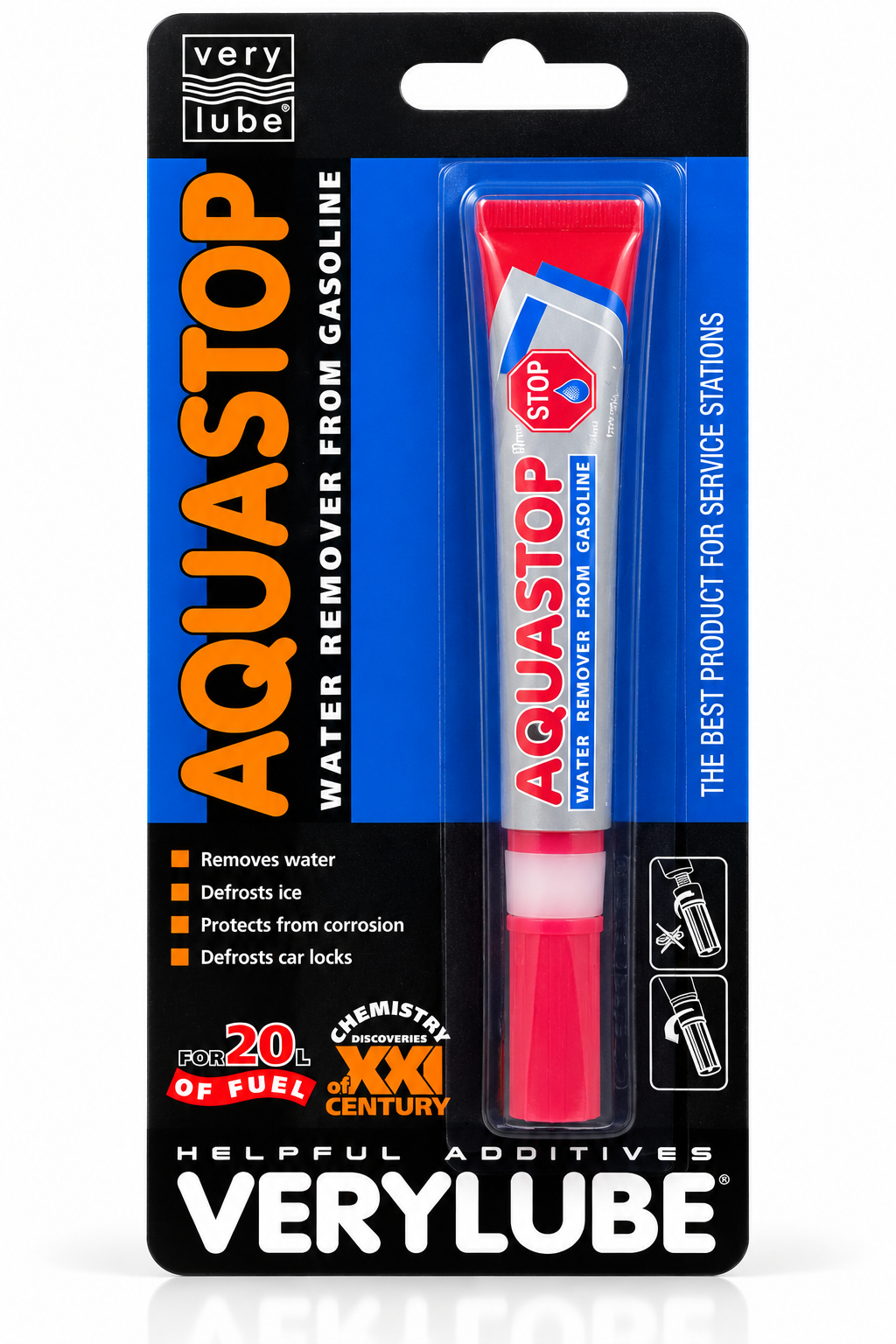XADO Verylube AQUASTOP Gasoline Water Remover Fuel Additive 10ml