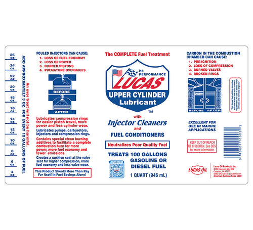 Lucas Oil Complete Fuel System Cleaner 32 oz – Gas & Diesel Treatment