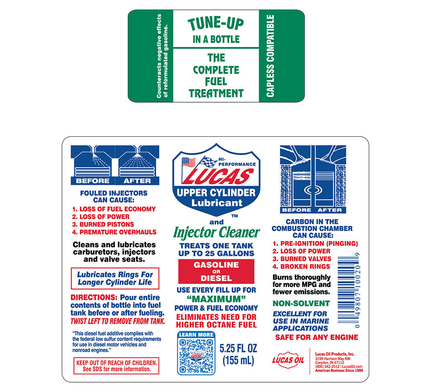 Lucas Oil Upper Cylinder Lubricant & Fuel Treatment 5.25 oz