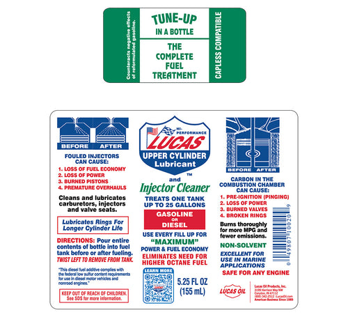 Lucas Oil Upper Cylinder Lubricant & Fuel Treatment 5.25 oz