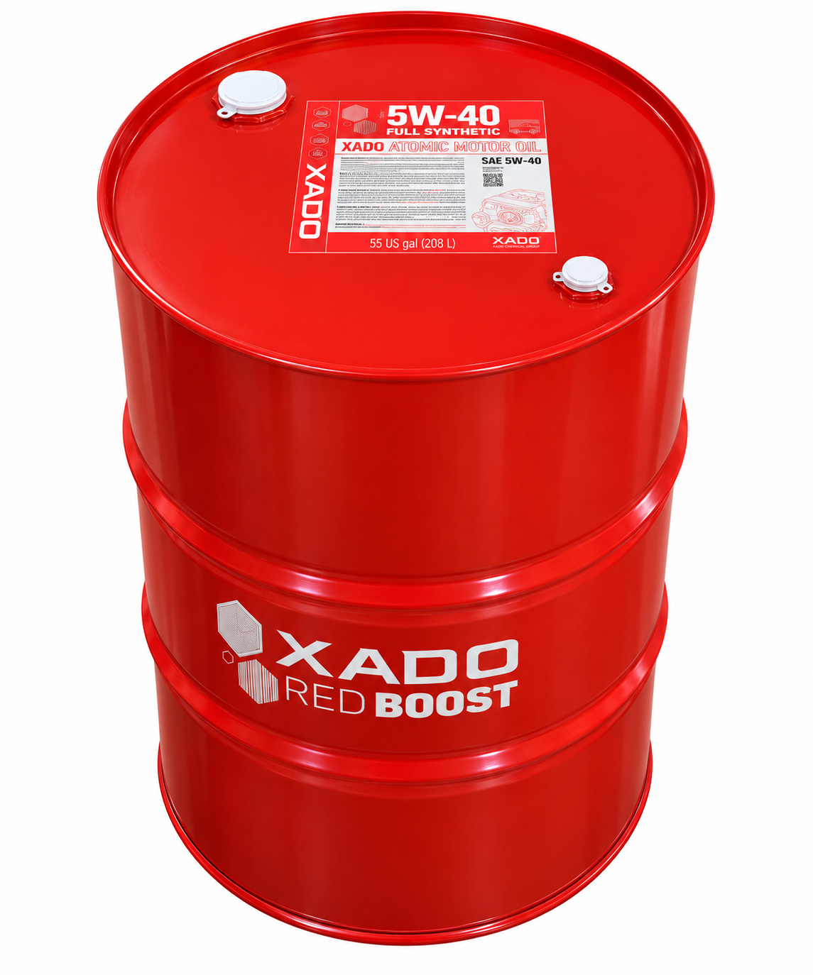 XADO 5W-40 Full Synthetic Diesel Engine Oil 55 Gallon Drum Red Boost