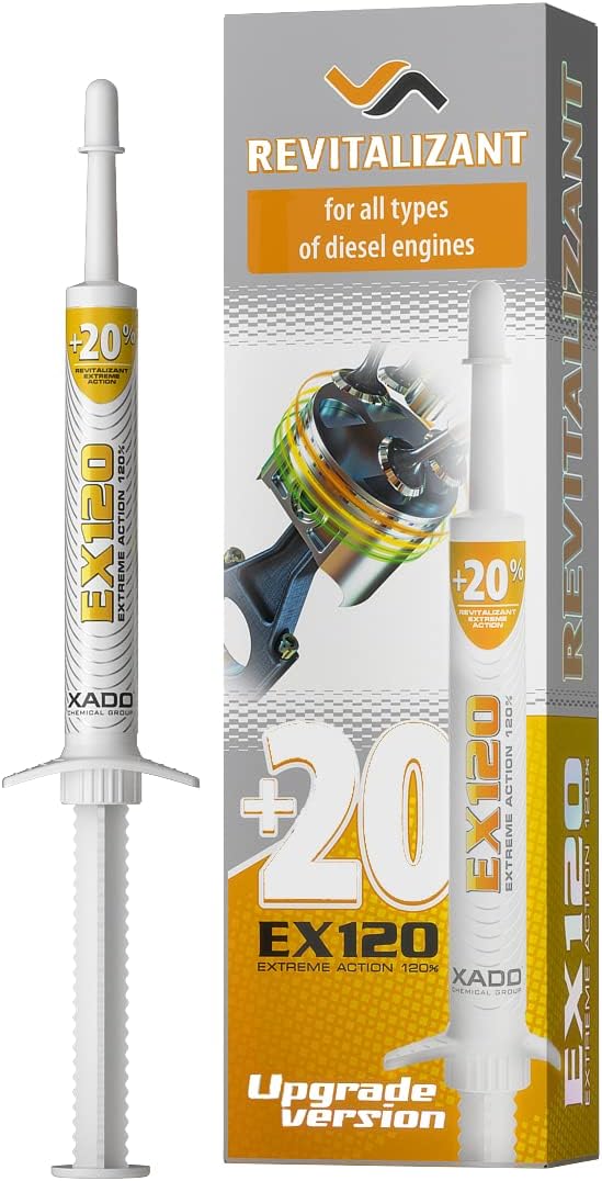 XADO EX120 Diesel Engine Revitalizant 8ml – 3-Stage Engine Rebuild & Wear Protection for Turbo Diesel