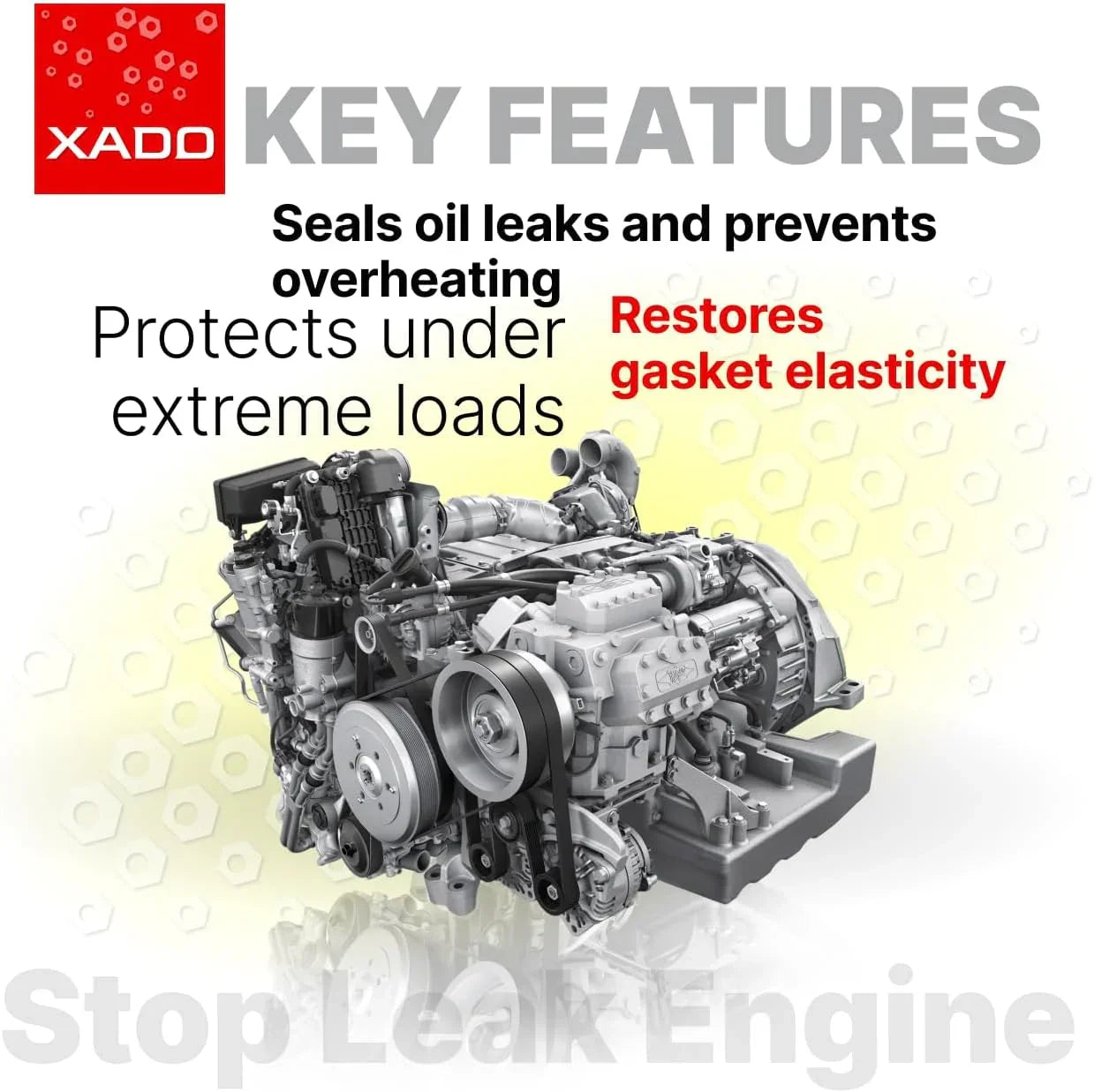 XADO Engine Oil Stop Leak 250ml – Seal Conditioner & Gasket Restorer for All Engine Types