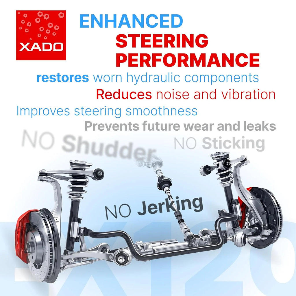 XADO EX120 Power Steering Revitalizant 8ml – Hydraulic Pump Repair & Noise Eliminator