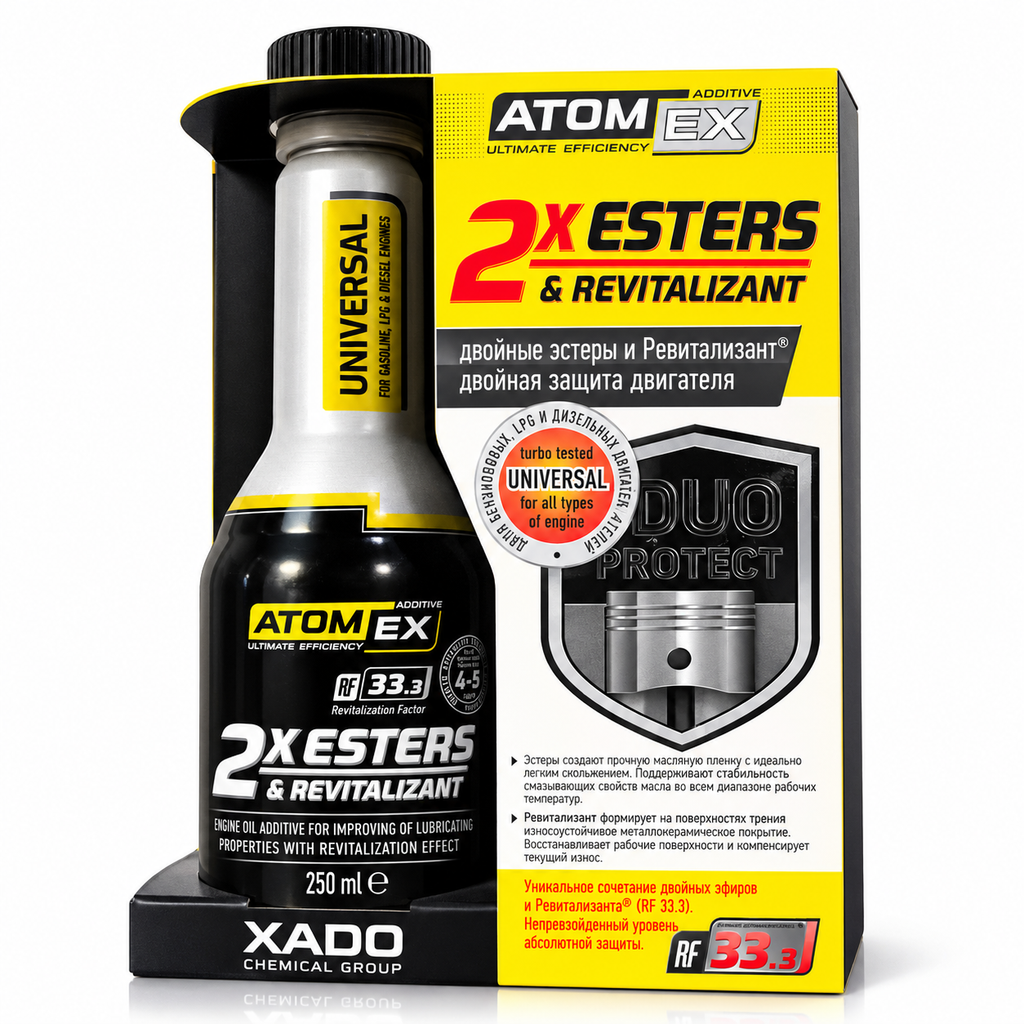 XADO ATOMEX 2X Esters & Revitalizant Engine Oil Additive Treatment 250ml