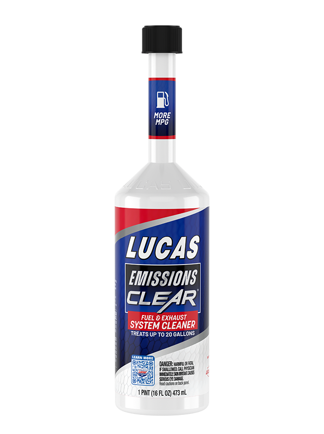 Lucas Emissions Clear™ Fuel & Exhaust System Cleaner – One Tank Treatment