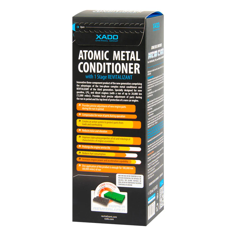 XADO Atomic Metal Conditioner for New Cars – 1 Stage Revitalizant
