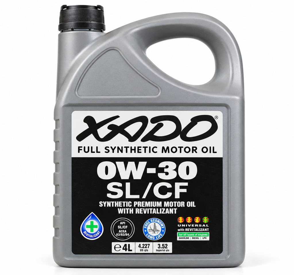 XADO Atomic Oil 0W-30 Full Synthetic Motor Oil SL/CF Revitalizant 4L