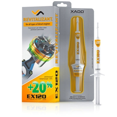 XADO EX120 Diesel Engine Revitalizant 8ml – 3-Stage Engine Rebuild & Wear Protection for Turbo Diesel
