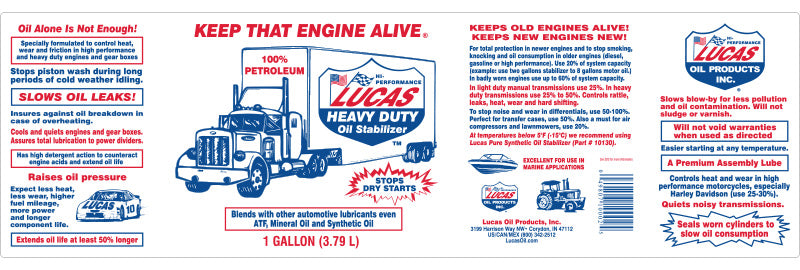 Lucas Oil Stabilizer 32 oz — Engine & Transmission Oil Additive