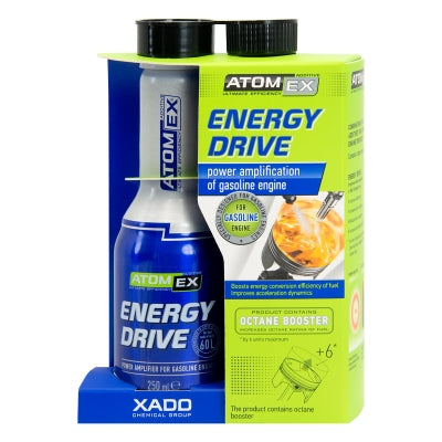 XADO Atomex Energy Drive 250ml Fuel System Additive for Gasoline Engines